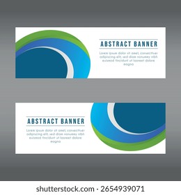 Plantilla de Anuncio de diseño abstracto de Vector. Ilustración vectorial