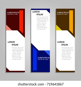 Vector abstract design banner template
