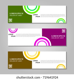 Vector abstract design banner template