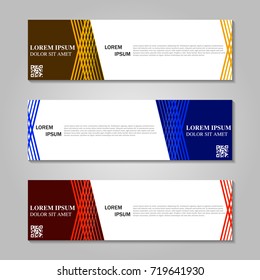 Vector abstract design banner template