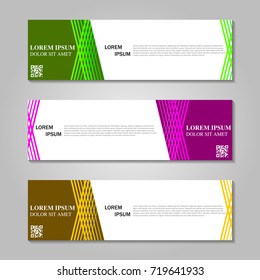Vector abstract design banner template