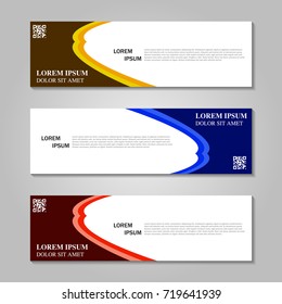 Vector abstract design banner template