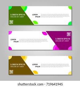 Vector abstract design banner template