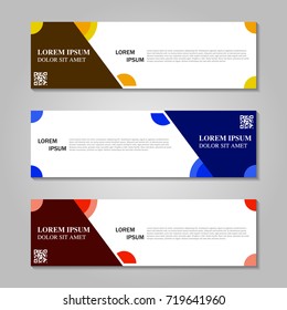 Vector abstract design banner template