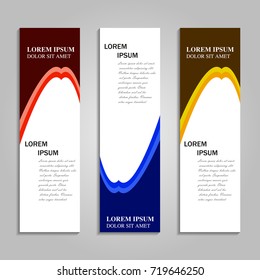 Vector abstract design banner template