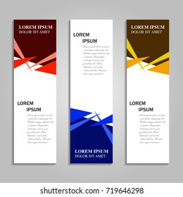 Vector abstract design banner template