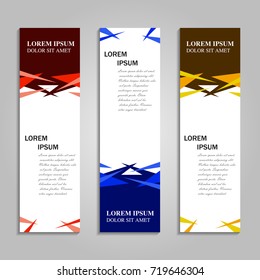 Vector abstract design banner template