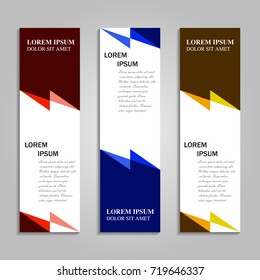 Vector abstract design banner template