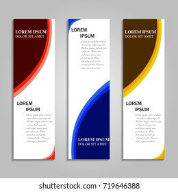 Vector abstract design banner template