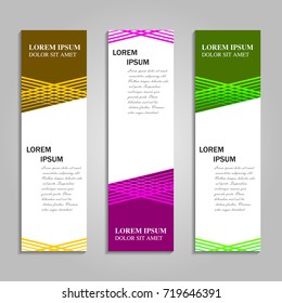 Vector abstract design banner template