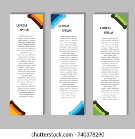 Vector abstract design banner template.