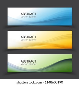 Vector abstract design banner template.Perfect background design for headline and sale banner.blue and green waved lines for brochure, website, flyer design. Transparent wave.