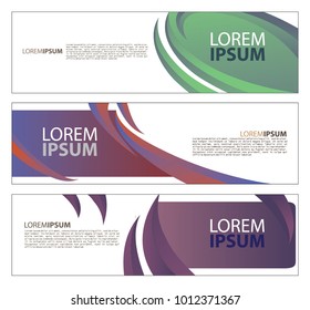 Vector abstract design banner web template