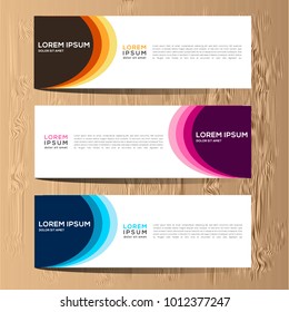 Vector abstract design for banner web template and background. Modern vector design eps 10. Vector illustration