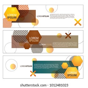 Vector abstract design banner web template