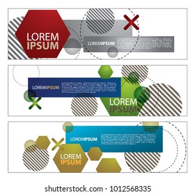 Vector abstract design banner web template