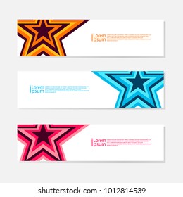 Vector abstract design banner web template