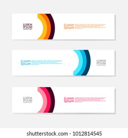 Vector abstract design banner web template