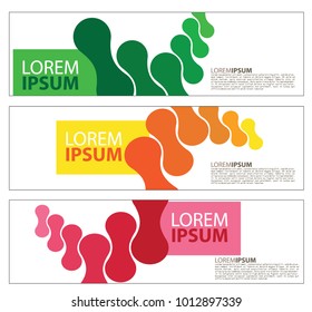 Vector abstract design banner web template
