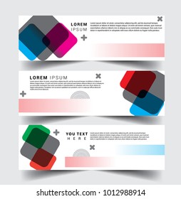 Vector abstract design banner web template. set of design brochure, banner, voucher vector template EPS 10.