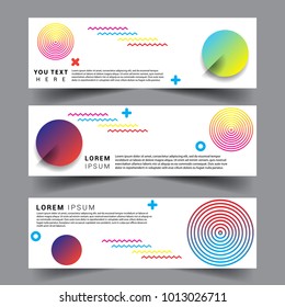 Vector abstract design banner web template. set of design brochure, banner, voucher vector template EPS 10.