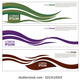 Vector abstract design banner web template