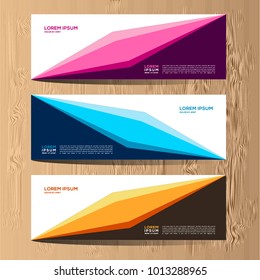 Vector abstract design for banner web template and background. Modern vector design eps 10. Vector illustration