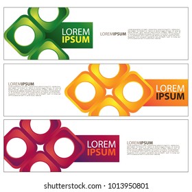 Vector abstract design banner web template