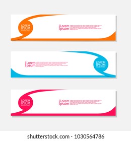 Vector abstract design banner web template