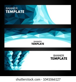 Vector abstract design banner, web template
