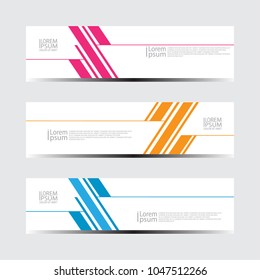 Vector abstract design banner web template
