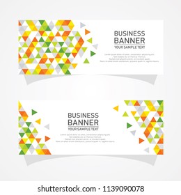 Vector abstract design banner web template