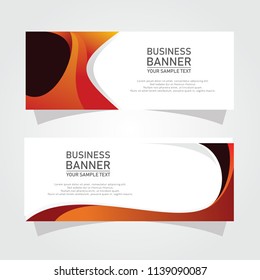 Vector abstract design banner web template