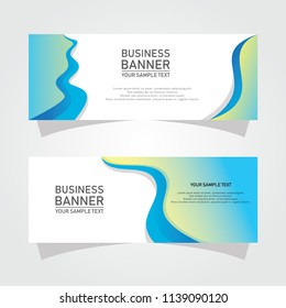 Vector abstract design banner web template