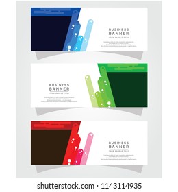 Vector Abstract Design Banner Web Template
