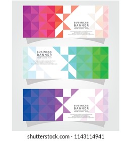 Vector Abstract Design Banner Web Template