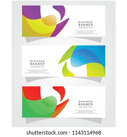 Vector Abstract Design Banner Web Template