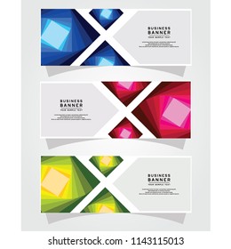 Vector Abstract Design Banner Web Template