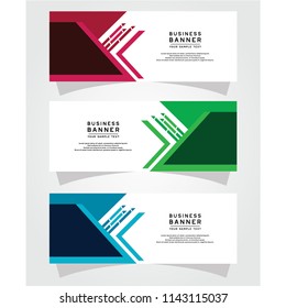 Vector Abstract Design Banner Web Template