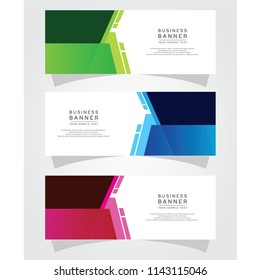Vector Abstract Design Banner Web Template