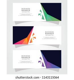 Vector Abstract Design Banner Web Template