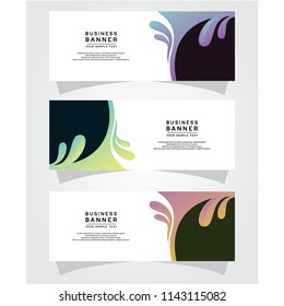 Vector Abstract Design Banner Web Template