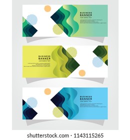 Vector Abstract Design Banner Web Template