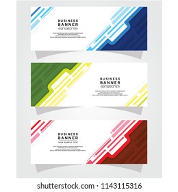 Vector Abstract Design Banner Web Template