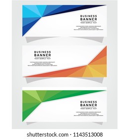 Vector Abstract Design Banner Web Template