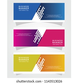 Vector Abstract Design Banner Web Template