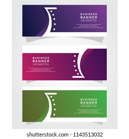 Vector Abstract Design Banner Web Template