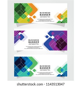Vector Abstract Design Banner Web Template