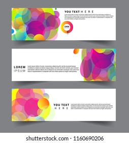 Vector abstract design banner web template. set of design brochure, banner, voucher vector template EPS 10.