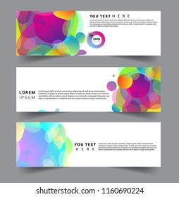 Vector abstract design banner web template. set of design brochure, banner, voucher vector template EPS 10.